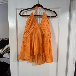 Orange halter top from old navy